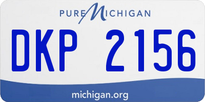 MI license plate DKP2156