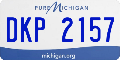 MI license plate DKP2157