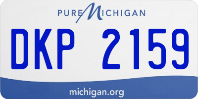 MI license plate DKP2159