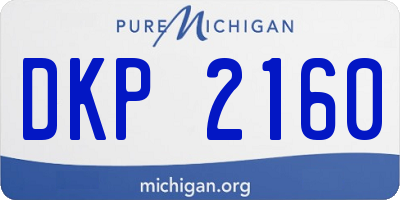 MI license plate DKP2160