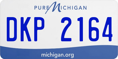 MI license plate DKP2164