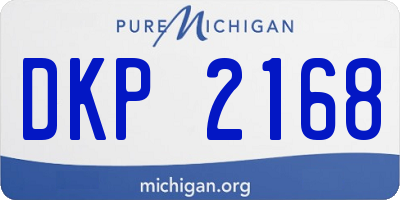 MI license plate DKP2168