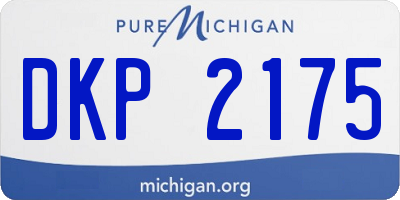 MI license plate DKP2175