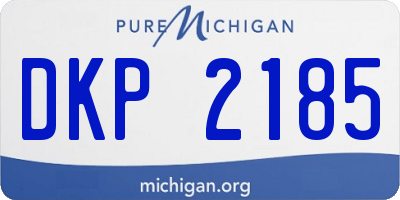 MI license plate DKP2185