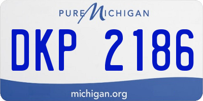 MI license plate DKP2186