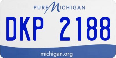 MI license plate DKP2188