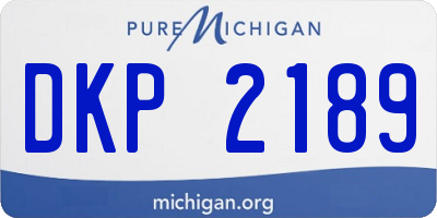 MI license plate DKP2189