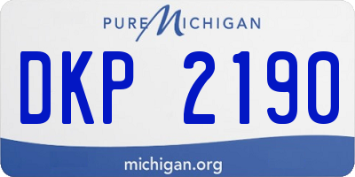MI license plate DKP2190