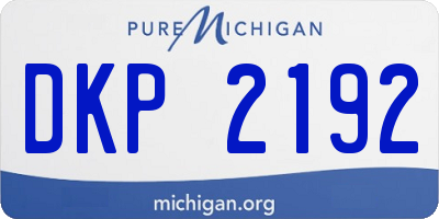 MI license plate DKP2192