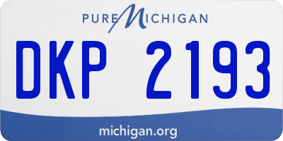 MI license plate DKP2193