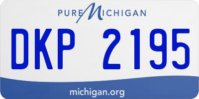 MI license plate DKP2195