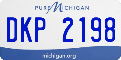 MI license plate DKP2198