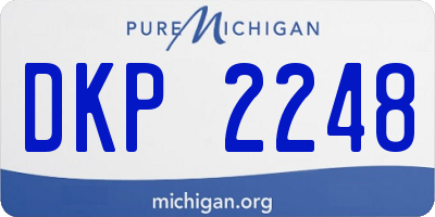 MI license plate DKP2248