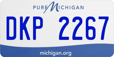 MI license plate DKP2267
