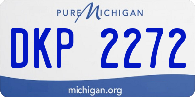 MI license plate DKP2272