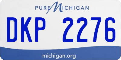 MI license plate DKP2276