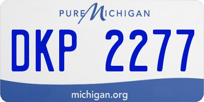 MI license plate DKP2277