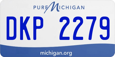 MI license plate DKP2279