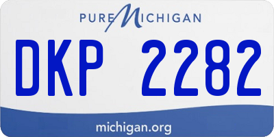 MI license plate DKP2282