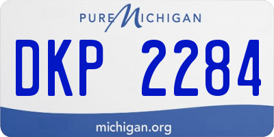 MI license plate DKP2284