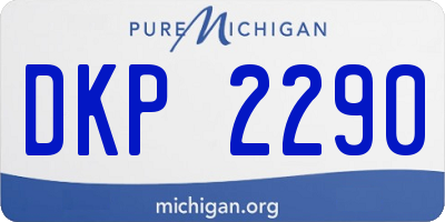 MI license plate DKP2290