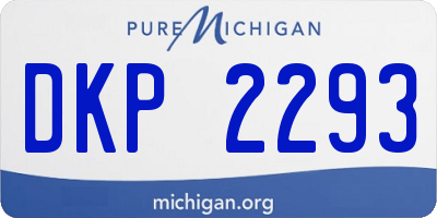MI license plate DKP2293