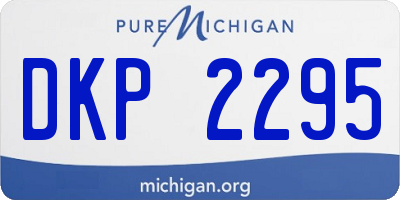 MI license plate DKP2295