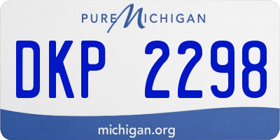 MI license plate DKP2298