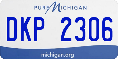 MI license plate DKP2306