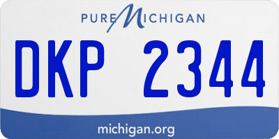 MI license plate DKP2344