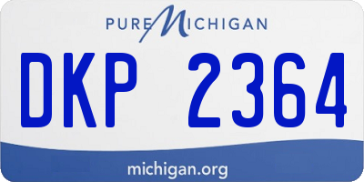 MI license plate DKP2364