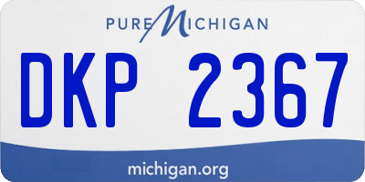 MI license plate DKP2367