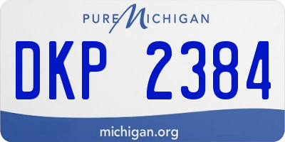 MI license plate DKP2384