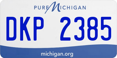 MI license plate DKP2385