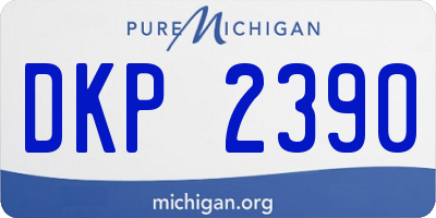 MI license plate DKP2390