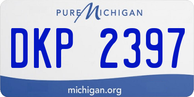 MI license plate DKP2397