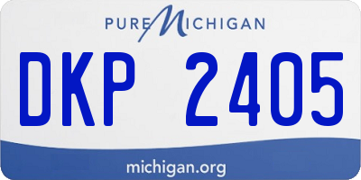 MI license plate DKP2405