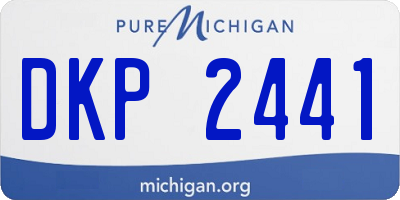 MI license plate DKP2441