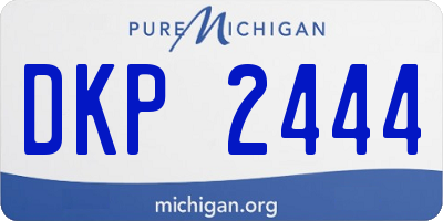MI license plate DKP2444