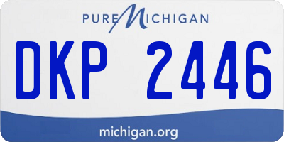 MI license plate DKP2446