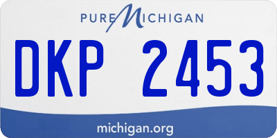 MI license plate DKP2453