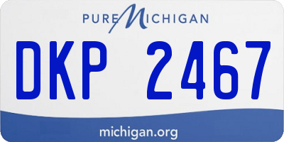 MI license plate DKP2467