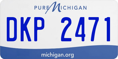 MI license plate DKP2471