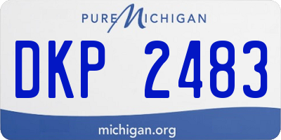 MI license plate DKP2483