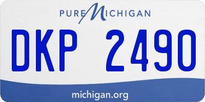 MI license plate DKP2490