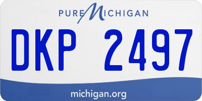 MI license plate DKP2497