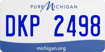 MI license plate DKP2498