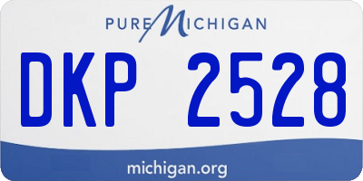 MI license plate DKP2528