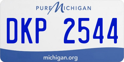 MI license plate DKP2544