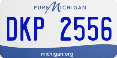 MI license plate DKP2556
